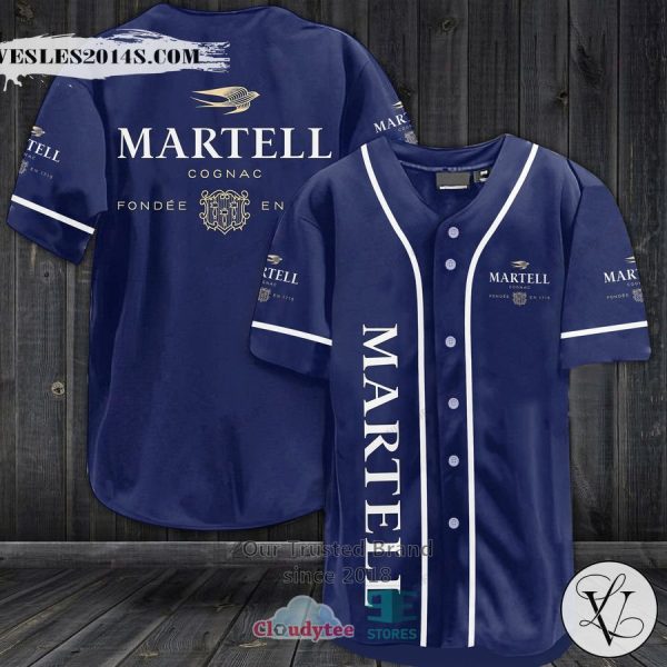 Martell blue Baseball Jersey