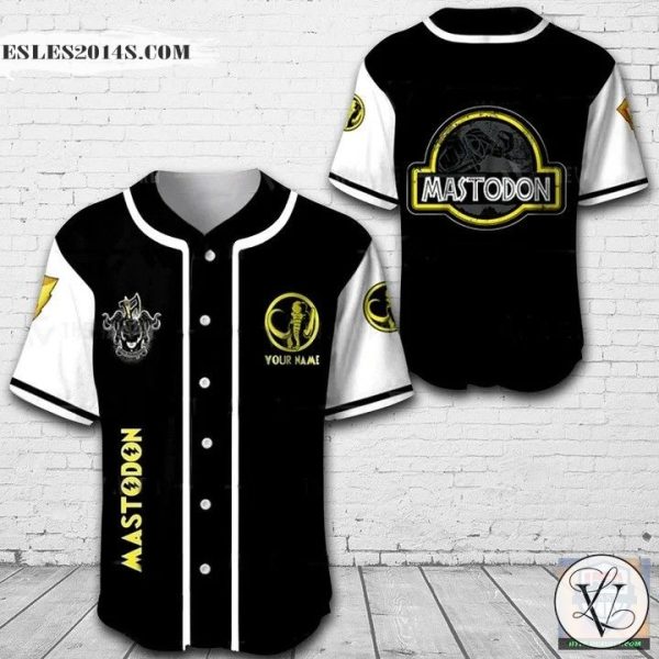 Mastodon Mighty Morphin Power Rangers Baseball Jersey Shirt