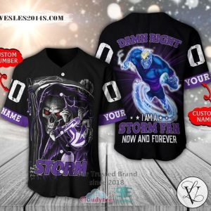 Melbourne Storm Skull Personalized Baseball Jersey Shirt