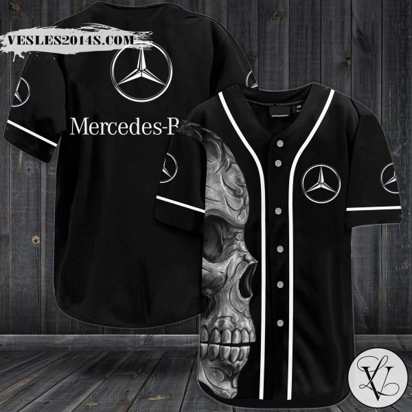 Mercedes-Benz Skull Baseball Jersey