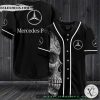 Mercedes Benz Skull Baseball Jersey Shirt