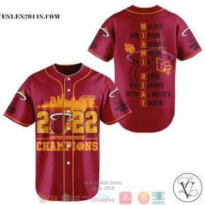 Miami Heat Eastern Conference Champions 2022 Baseball Jersey