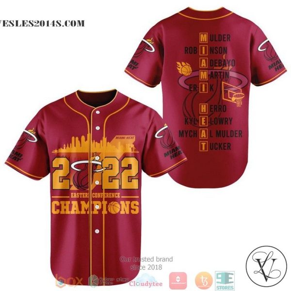 Miami Heat Eastern Conference Champions 2022 Baseball Jersey