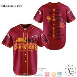 Miami Heat Players name Eastern Conference Champions 2022 Baseball Jersey
