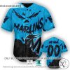 Miami Marlins Blood Personalized Baseball Jersey