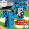 Miami Marlins Personalized Name Number Baseball Jersey Shirt – MLB