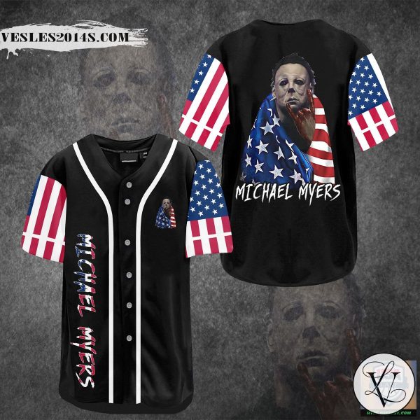 Michael Myers U.S Flag Baseball Jersey