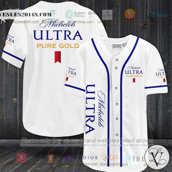 Michelob ULTRA Pure Gold white Baseball Jersey
