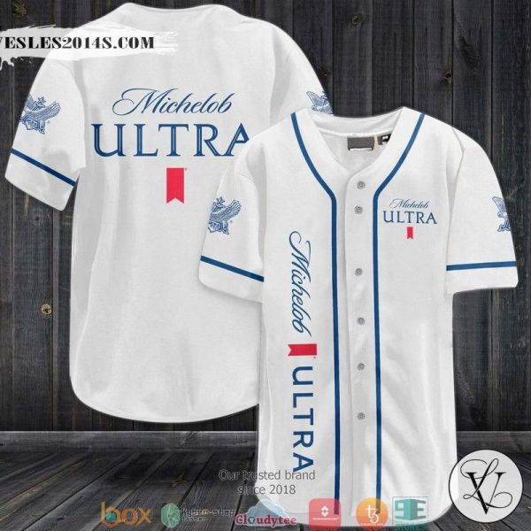 Michelob ULTRA White Baseball Jersey
