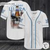 Michelob Ultra Beer Punisher Skull Baseball Jersey Shirt