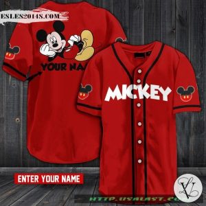 Mickey Lover Personalized Baseball Jersey Shirt