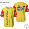 Mickey Minnie & Friends All Over Print Baseball Jersey – Yellow
