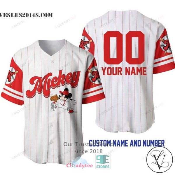 Mickey Mouse Personalized Play Baseball Jersey Shirt