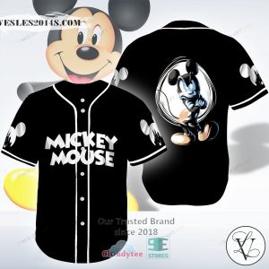 Mickey Mouse black Baseball Jersey