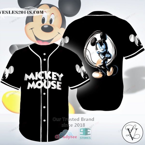 Mickey Mouse black Baseball Jersey