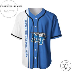 Middle Tennessee Blue Raiders Baseball Jersey Half Style – NCAA