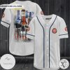 Miller A Fine Pilsner Beer US Flag Skull Baseball Jersey