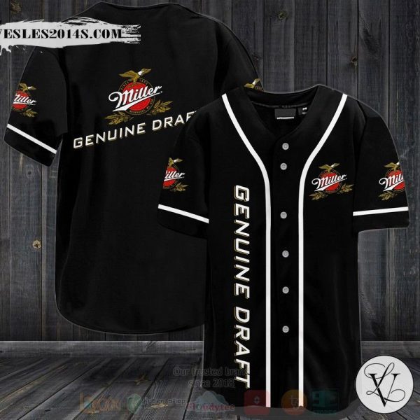 Miller Genuine Draft Baseball Jersey Shirt