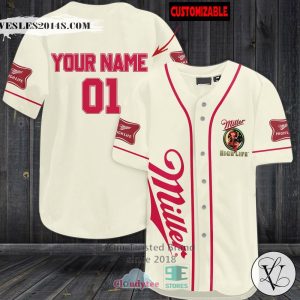 Miller High Life Personalized Baseball Jersey Shirt
