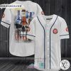Miller Lite Beer Skull Baseball Jersey Shirt