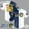 Milwaukee Brewers Bad Bunny 22 Baseball Jersey