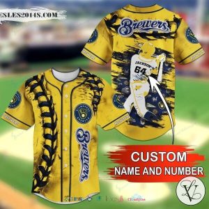 Milwaukee Brewers MLB Personalized Baseball Jersey Shirt