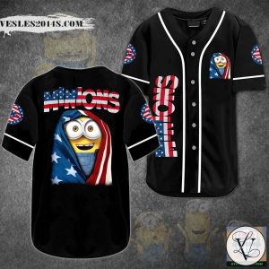 Minions American Flag Baseball Jersey Shirt