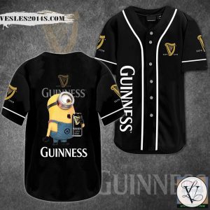 Minions And Guinness Beer Baseball Jersey Shirt