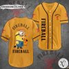 Minions Fireball Whisky Baseball Jersey Shirt