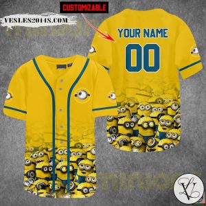 Minions Personalized Baseball Jersey Shirt