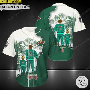 Minnesota Wild Father And Son Team Baseball Jersey Shirt