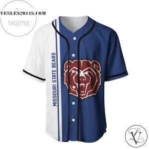 Missouri State Bears Baseball Jersey Half Style – NCAA