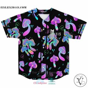 Mitis Mushrooms black Baseball Jersey