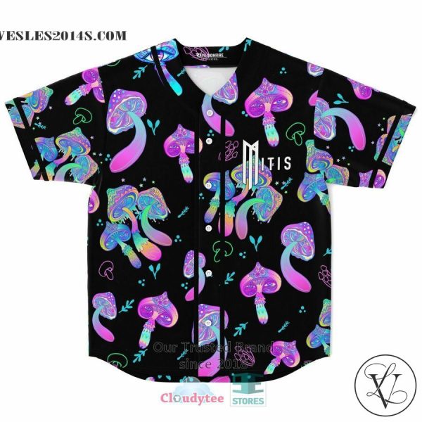 Mitis Mushrooms black Baseball Jersey