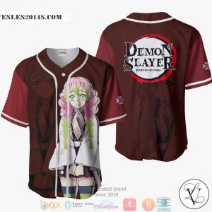 Mitsuri Kanroji Demon Slayer Red Baseball Jersey Shirt