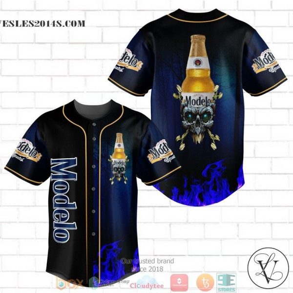 Modelo Especial Flame Skull Baseball Jersey