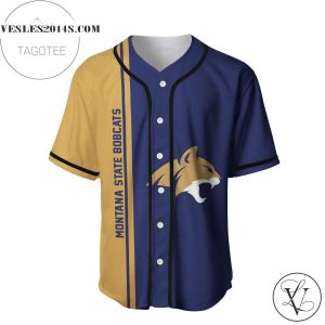 Montana State Bobcats Baseball Jersey Half Style – NCAA