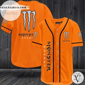 Monter Energy Baseball Jersey – Orange