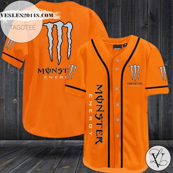 Monter Energy Baseball Jersey – Orange