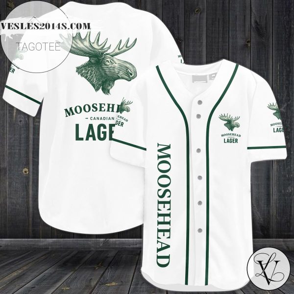 Moosehead Lager Baseball Jersey – White