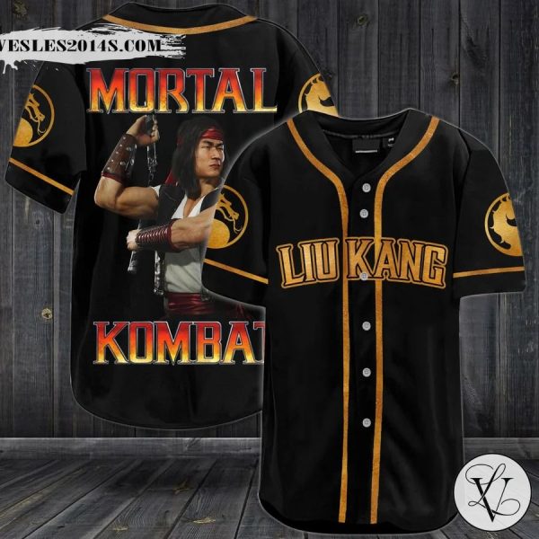 Mortal Kombat Liu Kang Baseball Jersey