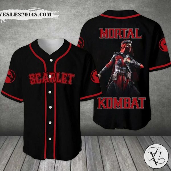 Mortal Kombat Scarlet Baseball Jersey