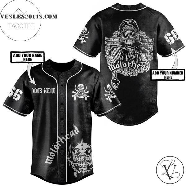 Motorhead Baseball Jersey 3d All Over Printed