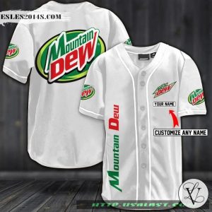 Mountain Dew Personalized Baseball Jersey Shirt