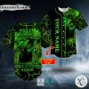 My Old Friend Drink Green Grim Reaper Monster Skull Custom Baseball Jersey