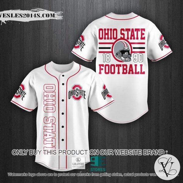 NCAA Ohio State Buckeyes Ohio State Buckeyes 18 90 Football Baseball Jersey