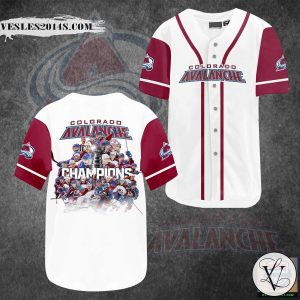 NHL Colorado Avalanche Champions Baseball Jersey Shirt