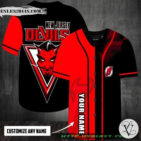 NHL New Jersey Devils Personalized Baseball Jersey Shirt