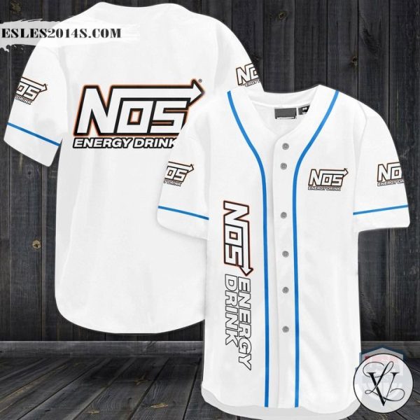 NOS Energy Drink Baseball Jersey Shirt 280122