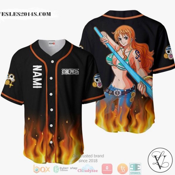 Nami One Piece Baseball Jersey Shirt